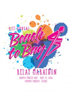 2016 Beach to Bay Marathon Logo